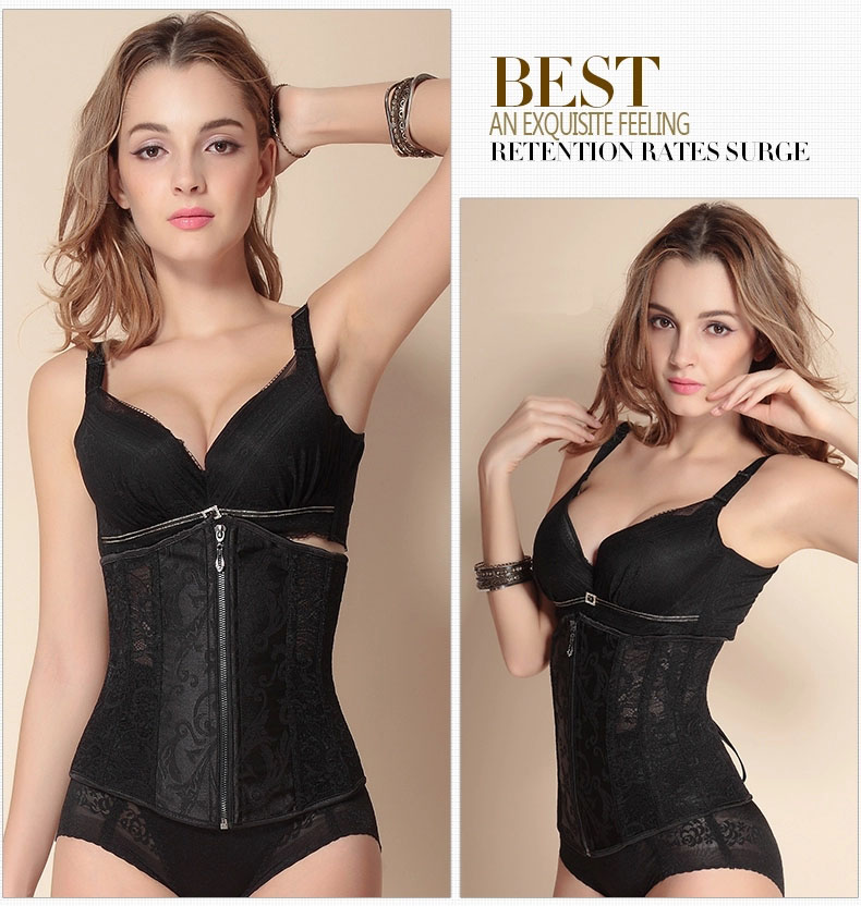 F3205-2Lace Бюстье Тонкий тренажер для талии Cincher Корсет под грудью Формирователь тела